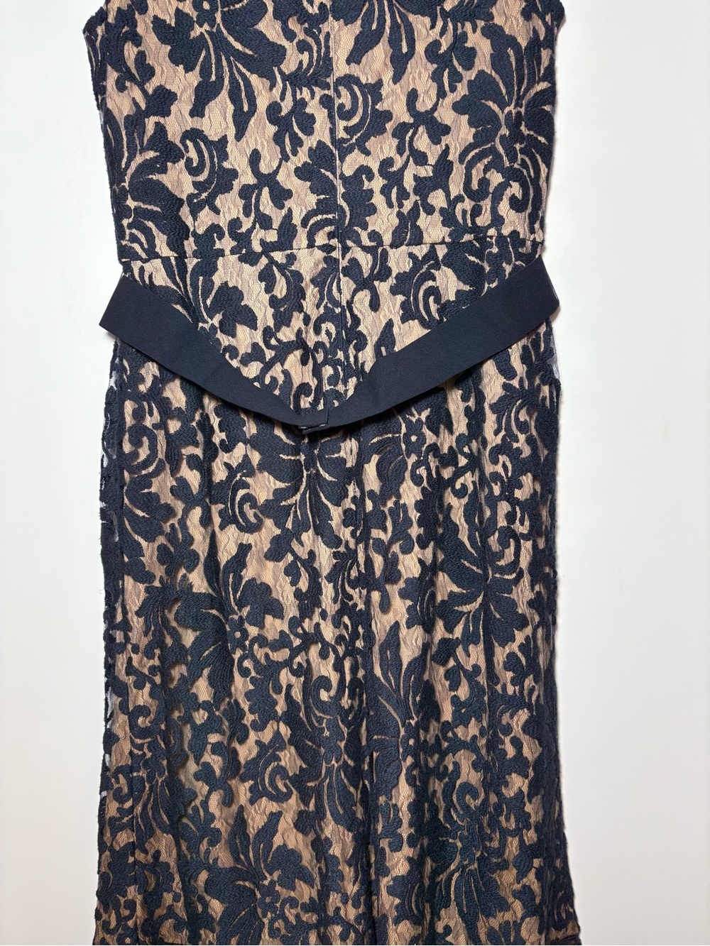 Tadashi Shoji Maxi Dress Women’s 16 Blue Gown Lace Mermaid Evening Victorian - Picture 11 of 15